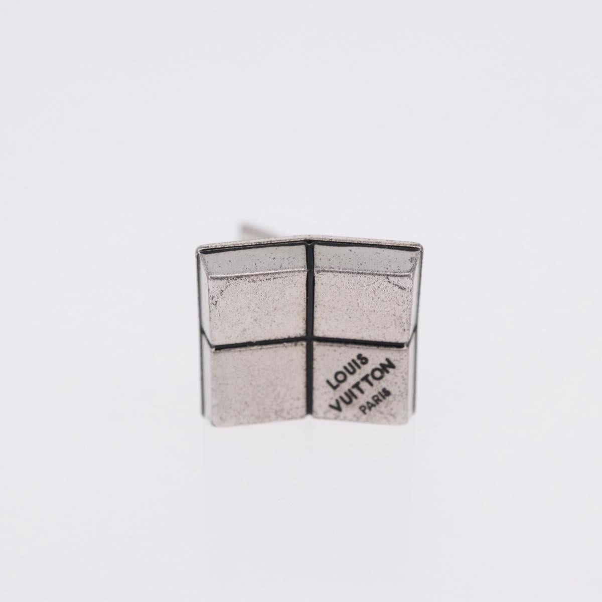 LOUIS VUITTON Damier Ebene Buton de Manchette Cuffs Metal LV Auth bs36471