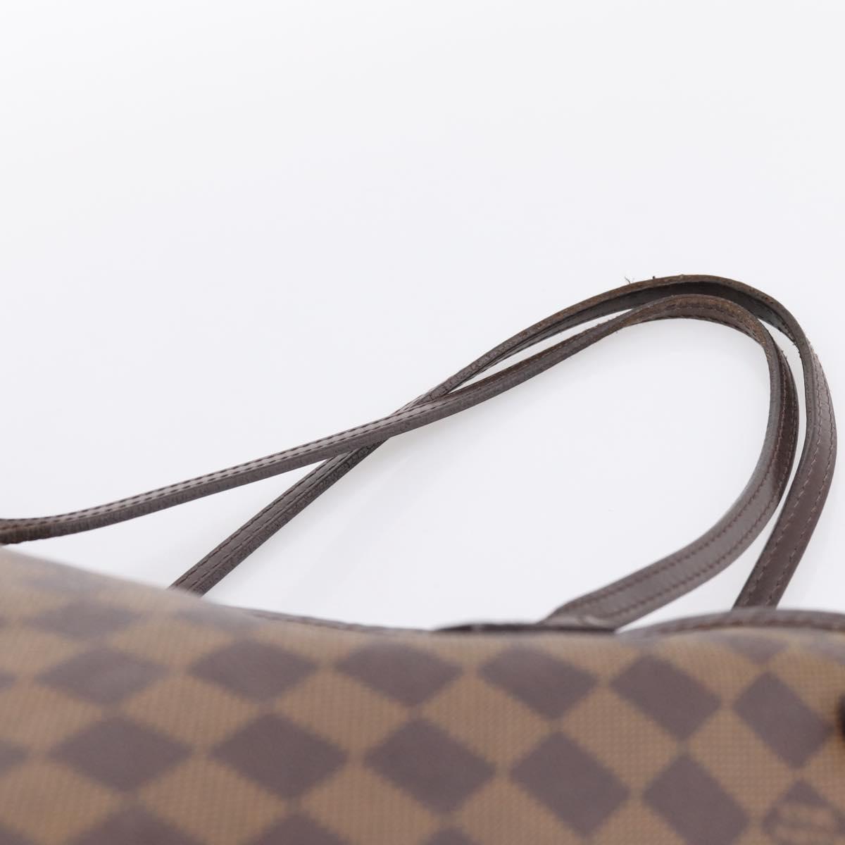 LOUIS VUITTON Damier Ebene Neverfull MM Tote Bag N51105 LV Auth bs36474