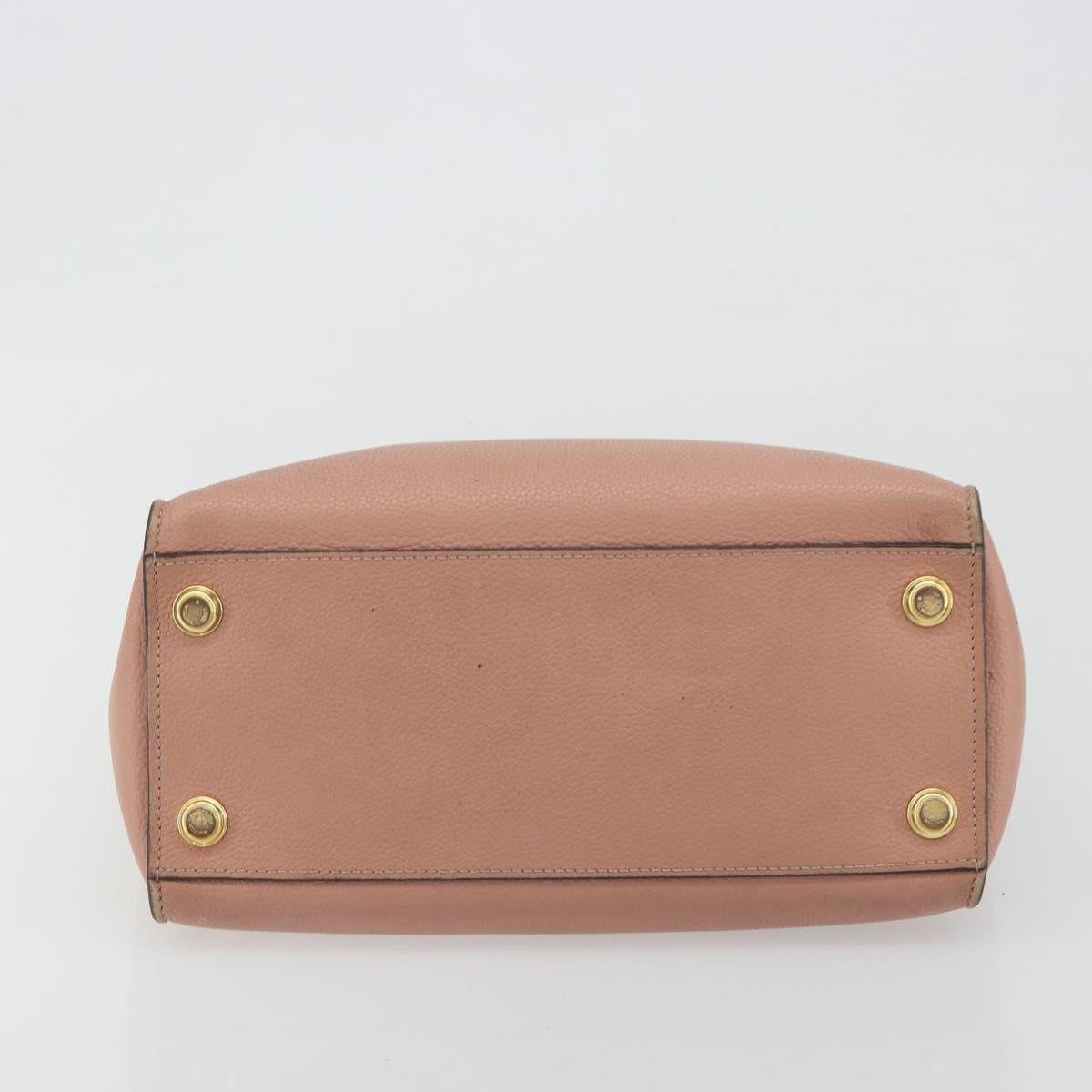 LOUIS VUITTON City Steamer PM Hand Bag Leather Pink Black M51590 LV Auth bs36477
