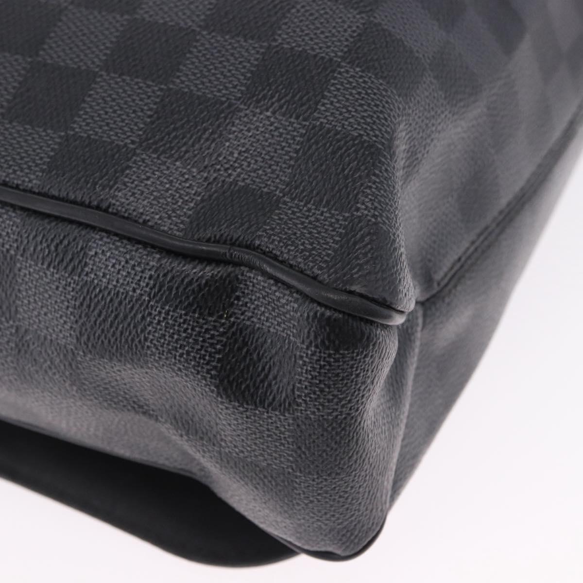 LOUIS VUITTON Damier Grafitte District PM Shoulder Bag N41260 LV Auth bs36478