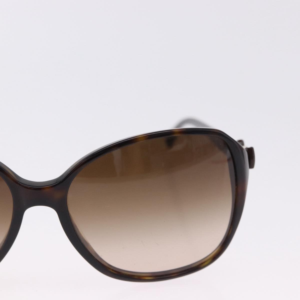 CHANEL Sunglasses Plastic Black CC Auth bs36501