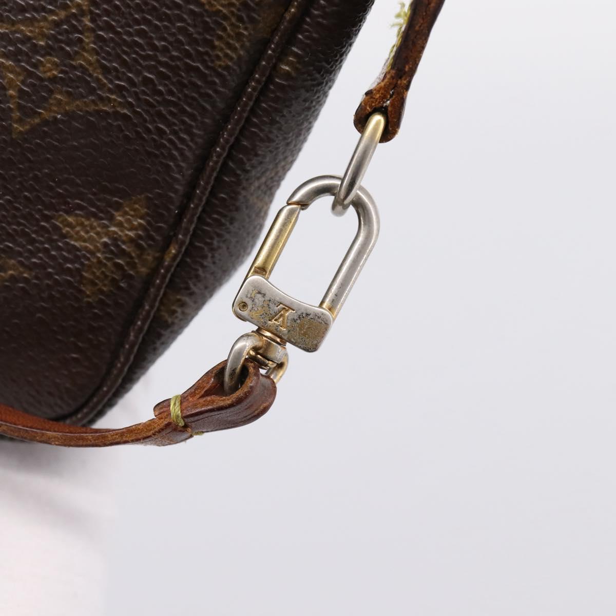 LOUIS VUITTON Monogram Pochette Accessoires Pouch M51980 LV Auth bs36505
