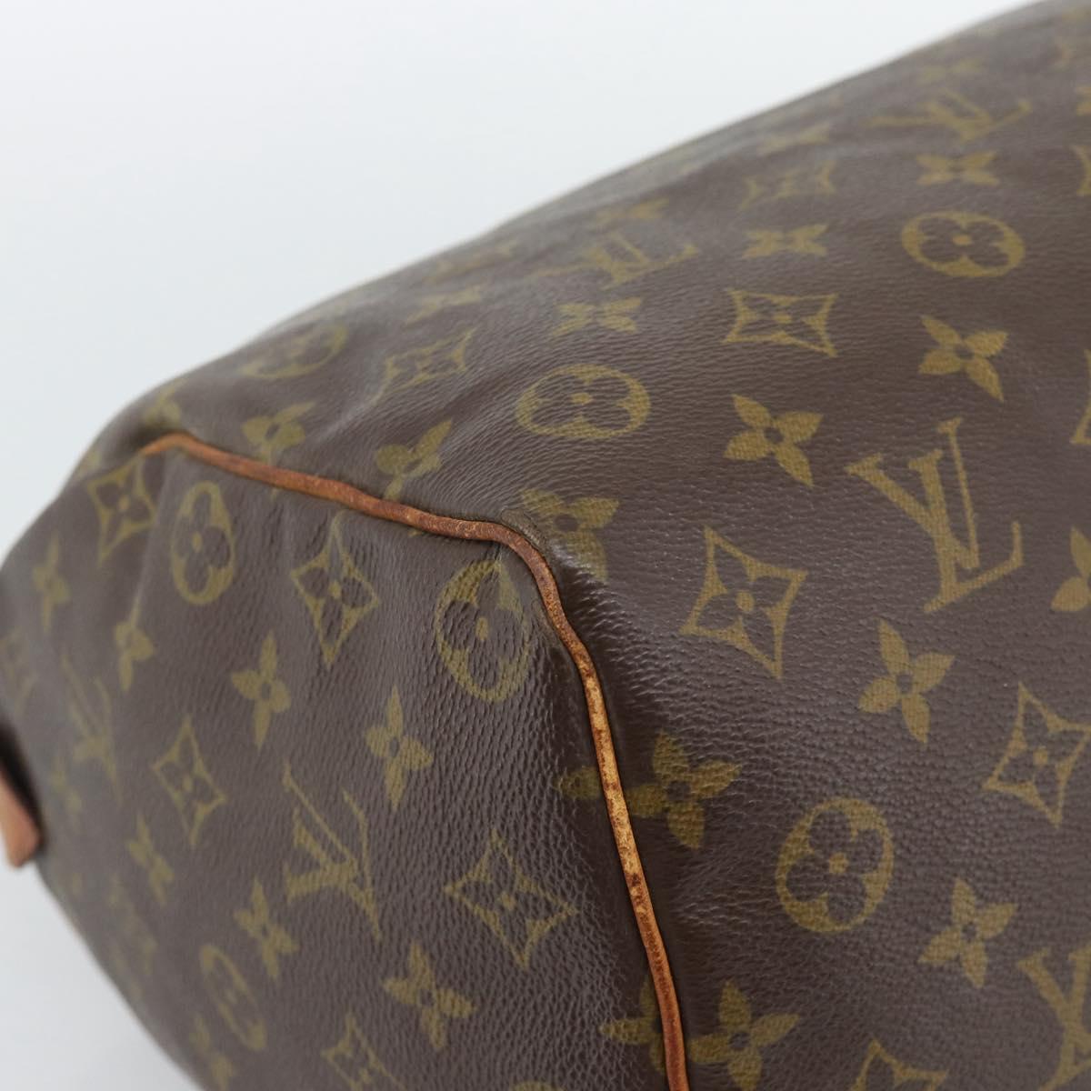 LOUIS VUITTON Monogram Speedy 35 Hand Bag M41524 LV Auth bs36507