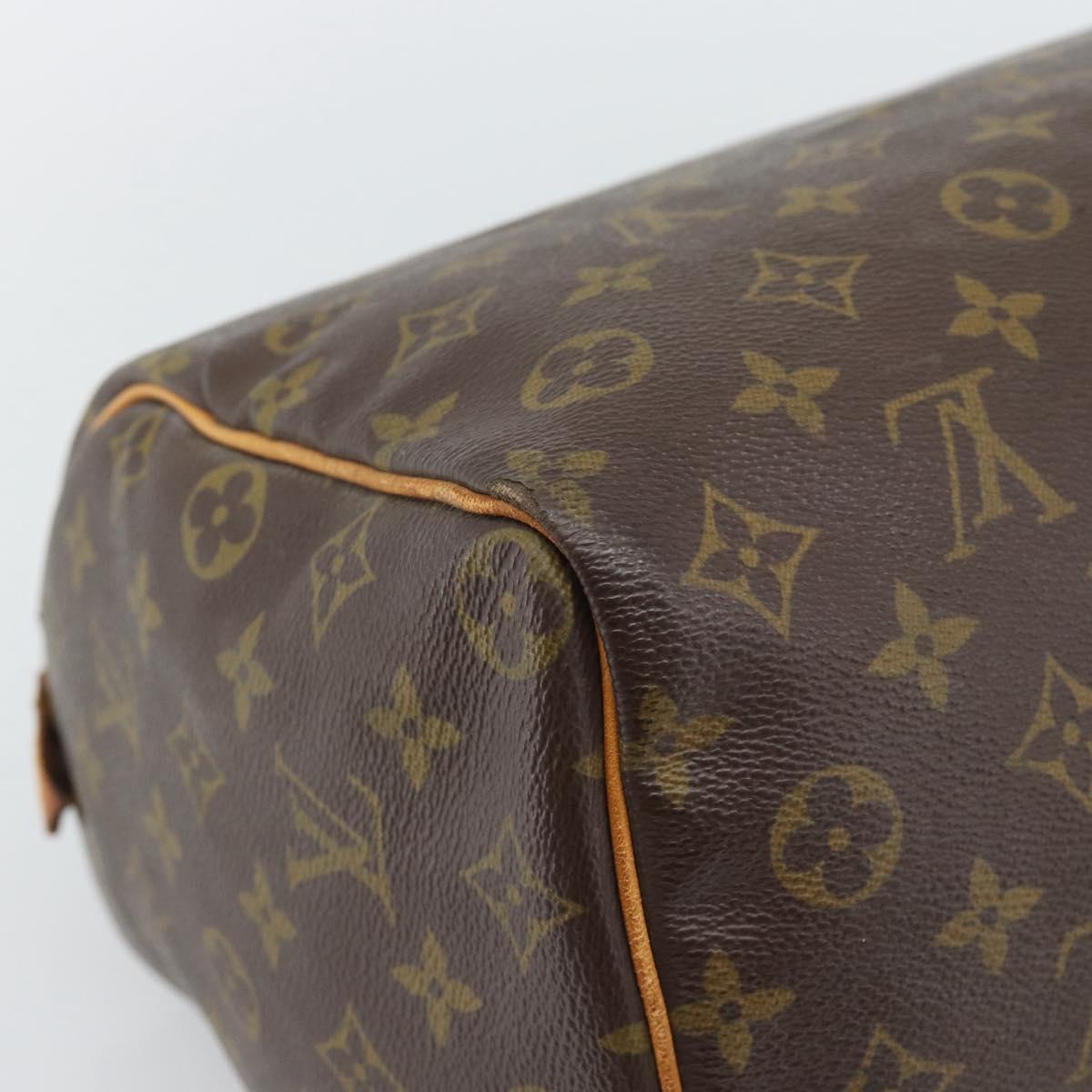 LOUIS VUITTON Monogram Speedy 35 Hand Bag M41524 LV Auth bs36507