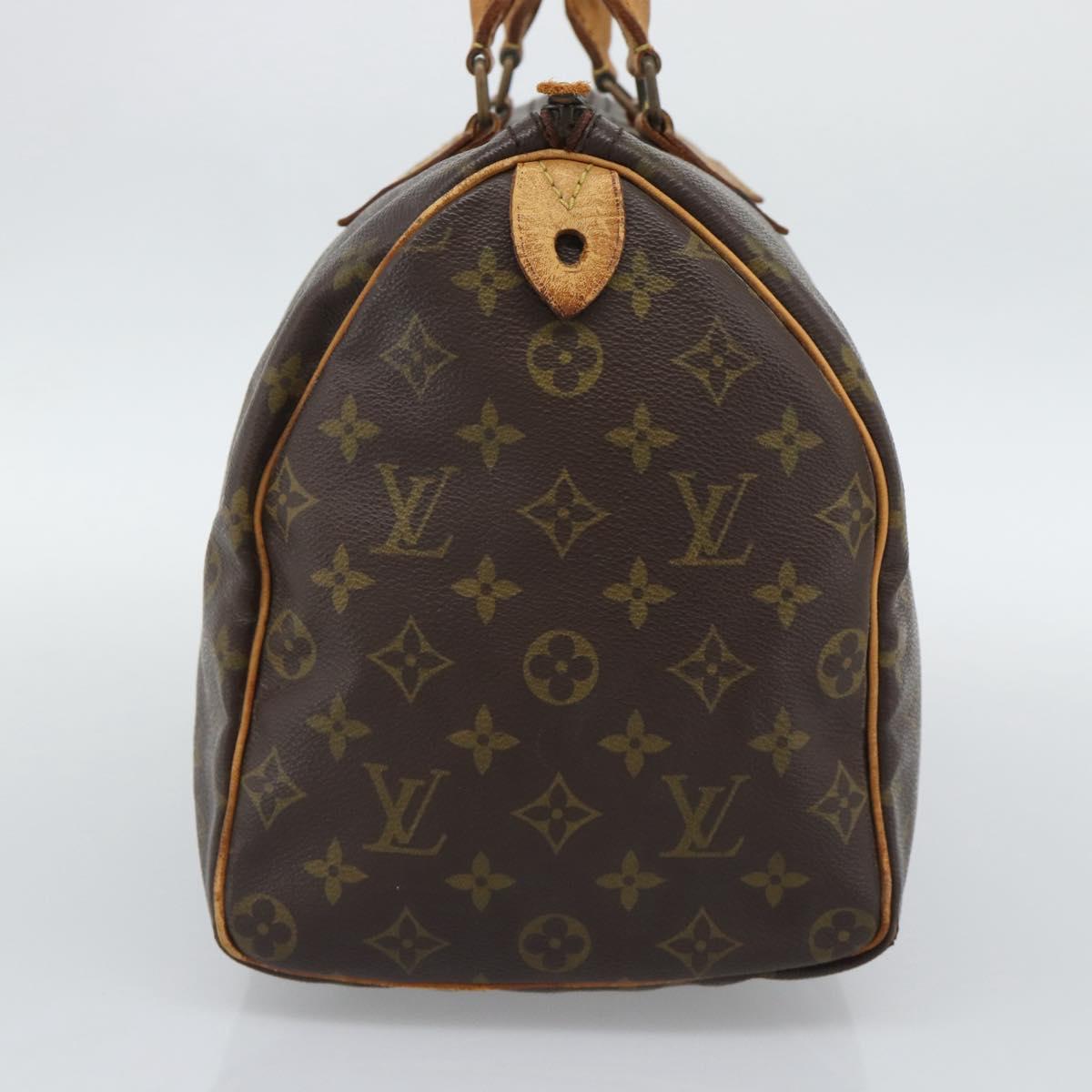 LOUIS VUITTON Monogram Speedy 35 Hand Bag M41524 LV Auth bs36507