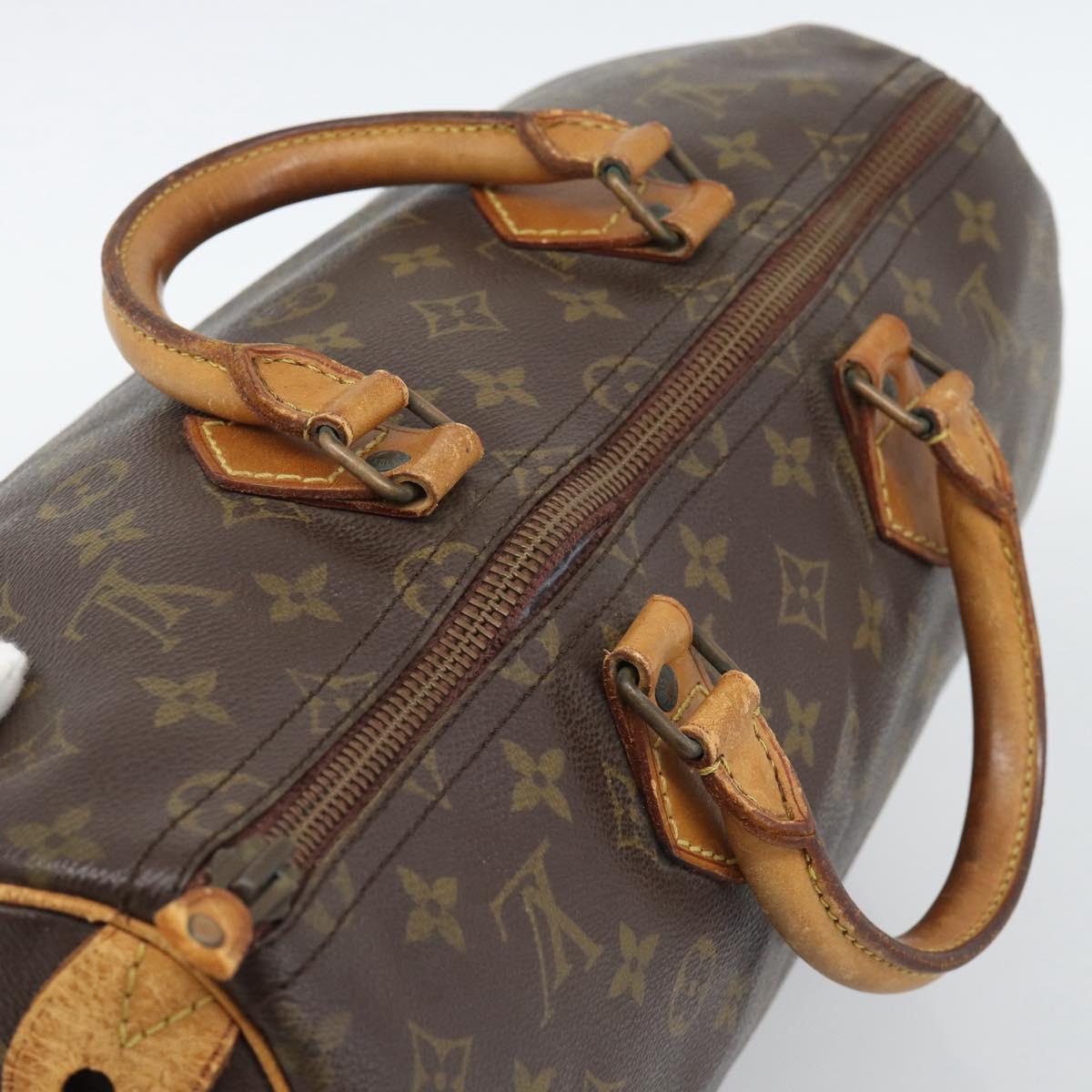 LOUIS VUITTON Monogram Speedy 35 Hand Bag M41524 LV Auth bs36507