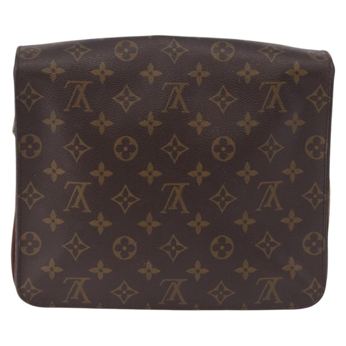 LOUIS VUITTON Monogram Cartouchiere MM Shoulder Bag M51253 LV Auth bs36508