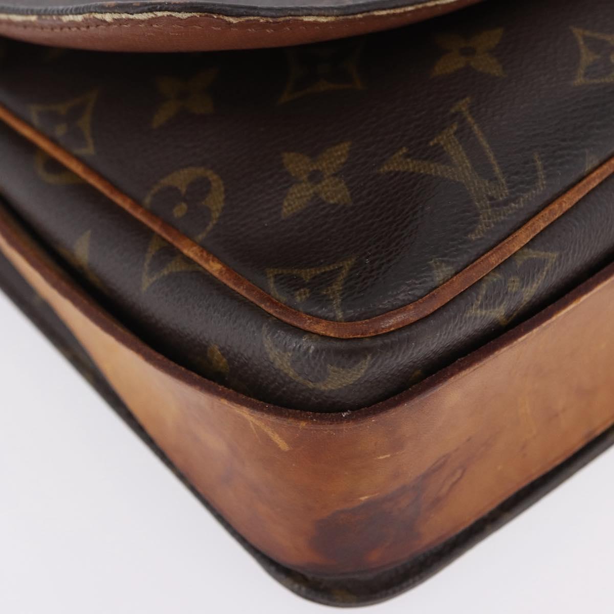 LOUIS VUITTON Monogram Cartouchiere MM Shoulder Bag M51253 LV Auth bs36508