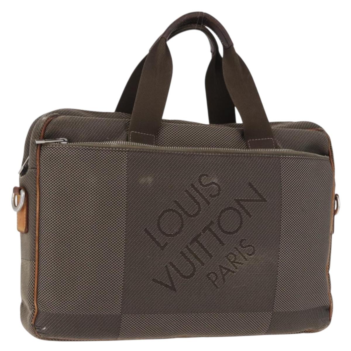 LOUIS VUITTON Damier Geant Associe PM Hand Bag Brown Tail N58039 LV Auth bs36511