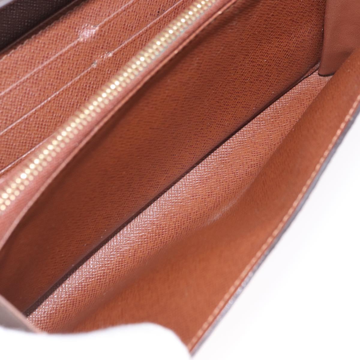 LOUIS VUITTON Pochette Porte Monnaie Credit Long Wallet M61726 LV Auth bs36515