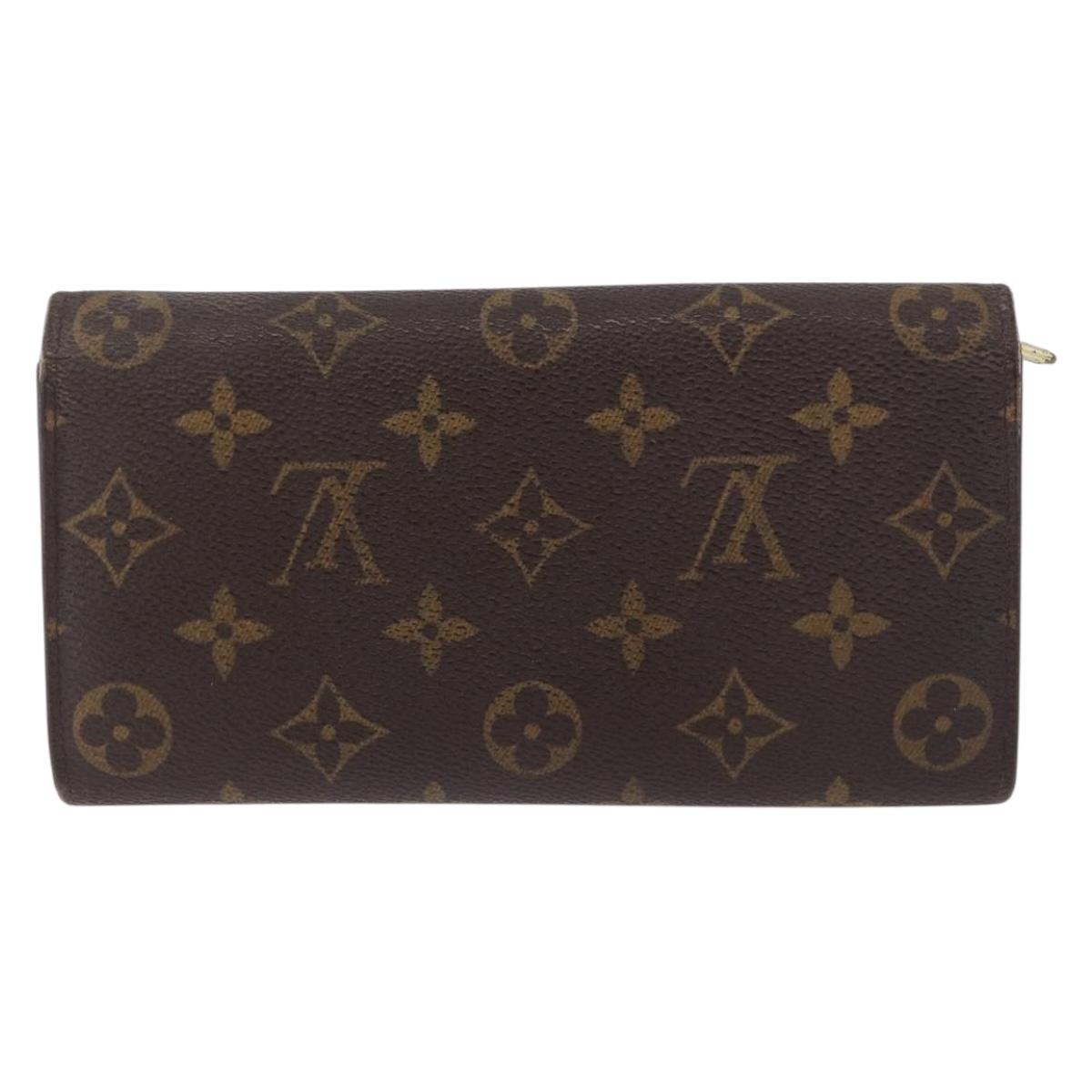 LOUIS VUITTON Pochette Porte Monnaie Credit Long Wallet M61726 LV Auth bs36515