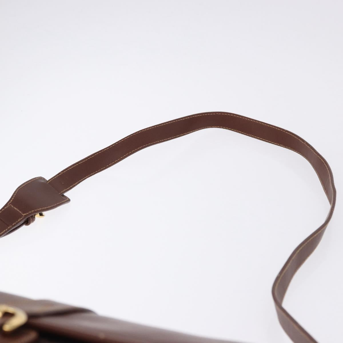 GUCCI GG Canvas Shoulder Bag Brown Gold 001 261 0613 Auth bs36525