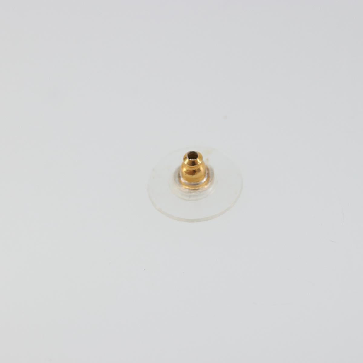 CHANEL Earring Metal Gold Tone CC Auth bs36533