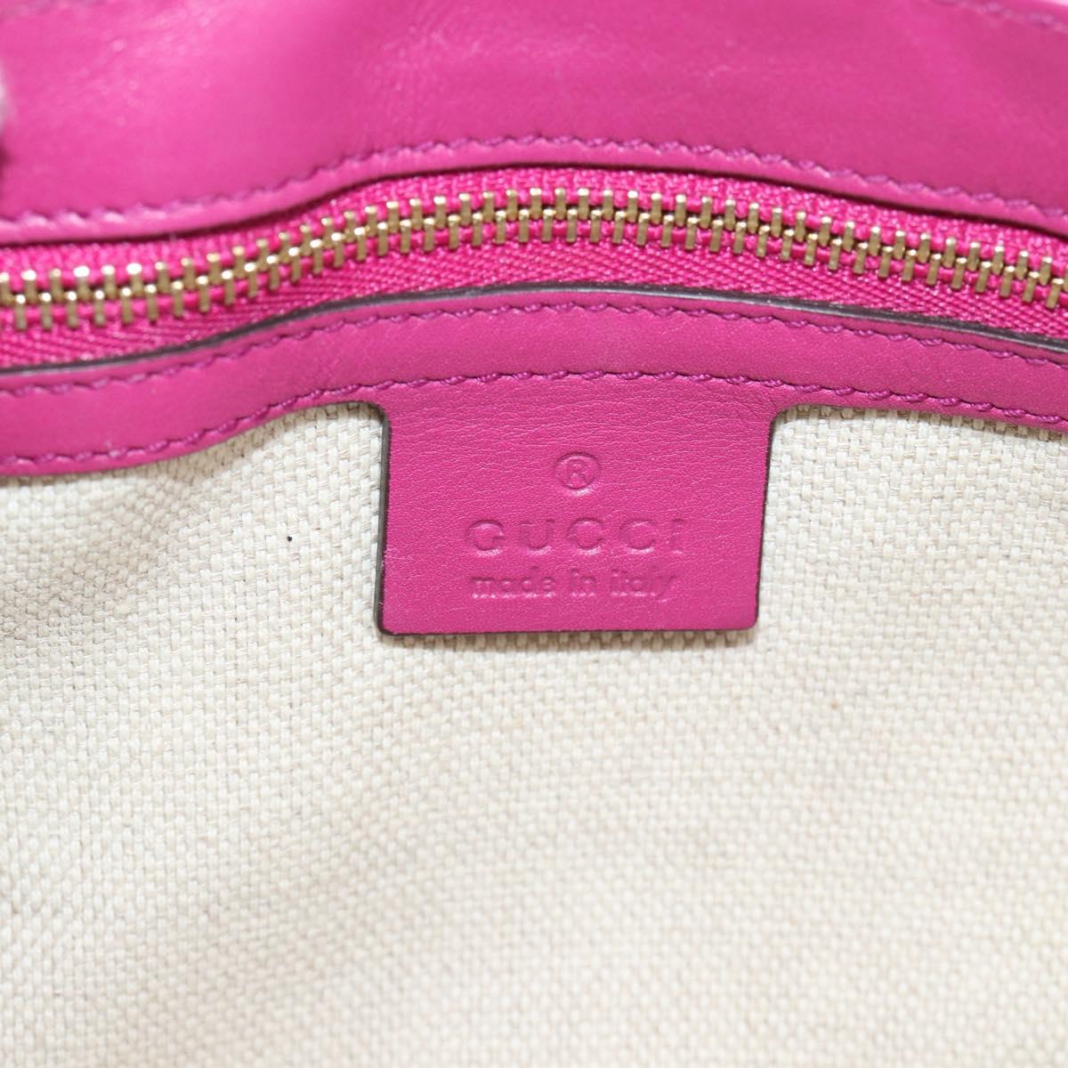 GUCCI Soho Chain Shoulder Bag Patent Leather Pink Gold 336752 Auth bs36537