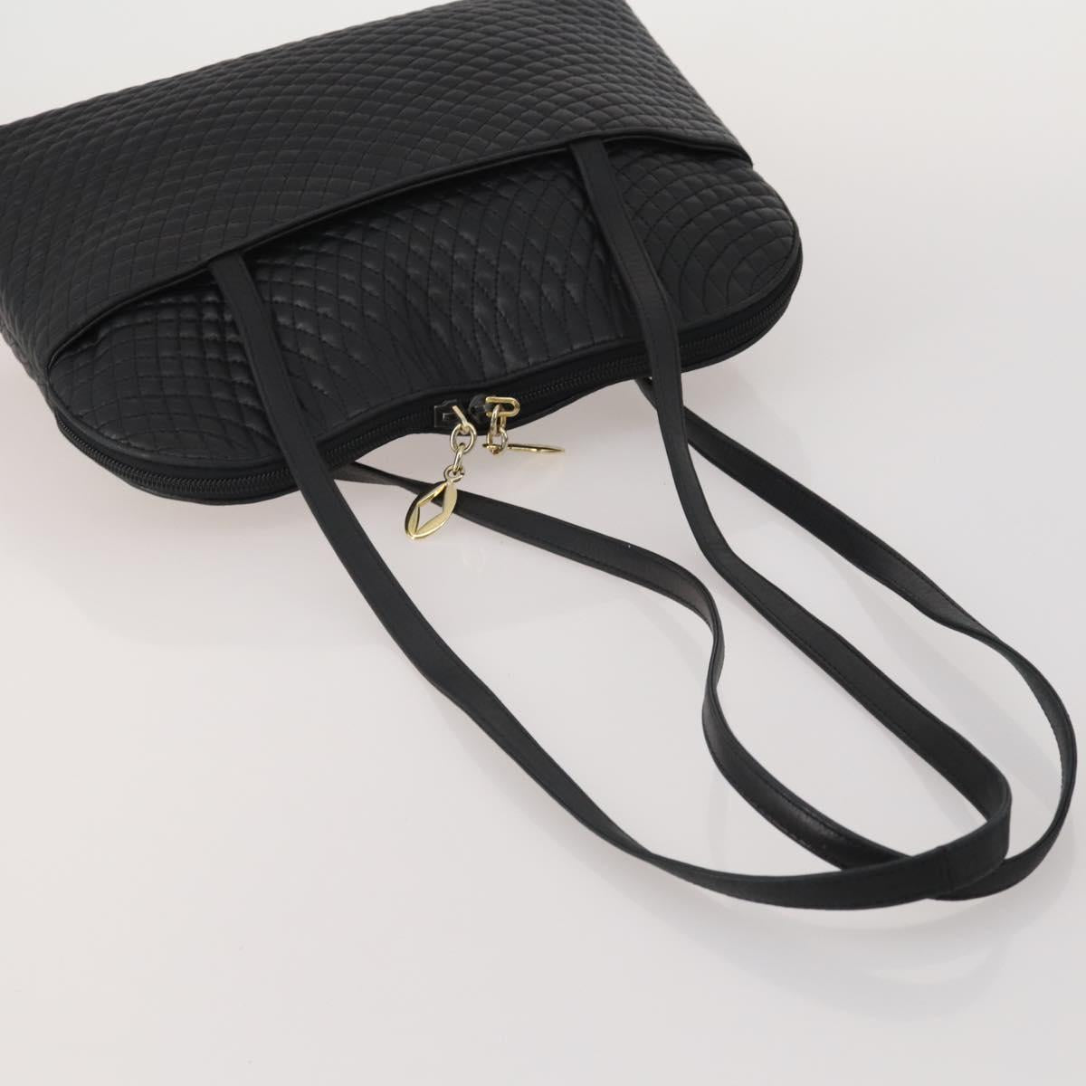 BALLY Shoulder Bag Leather 2 Set Black White Auth bs36550