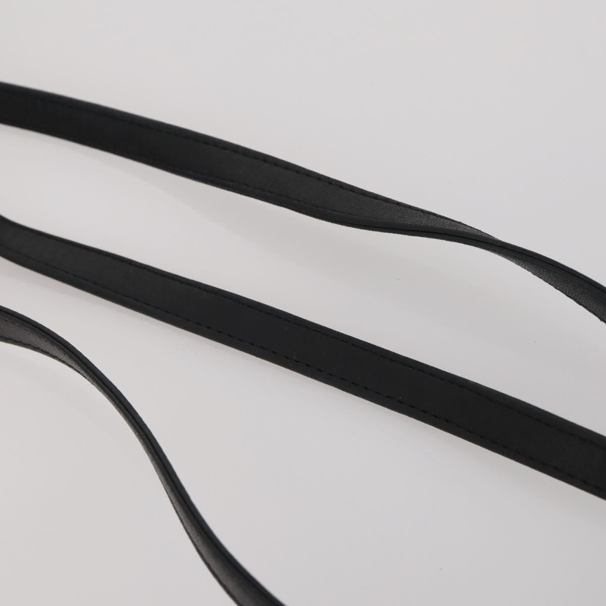 BALLY Shoulder Bag Leather 2 Set Black White Auth bs36550