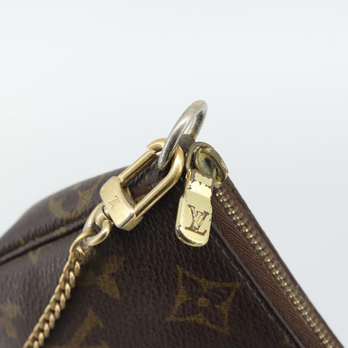 LOUIS VUITTON Monogram Mini Pochette Accessoires Pouch N41667 LV Auth bs36566
