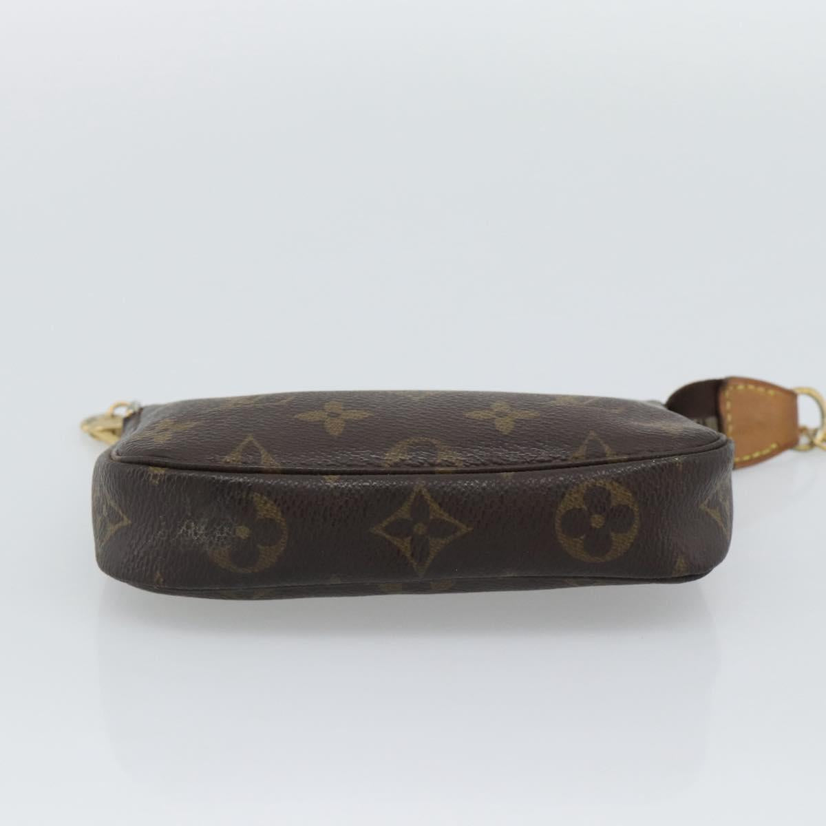 LOUIS VUITTON Monogram Mini Pochette Accessoires Pouch N41667 LV Auth bs36566