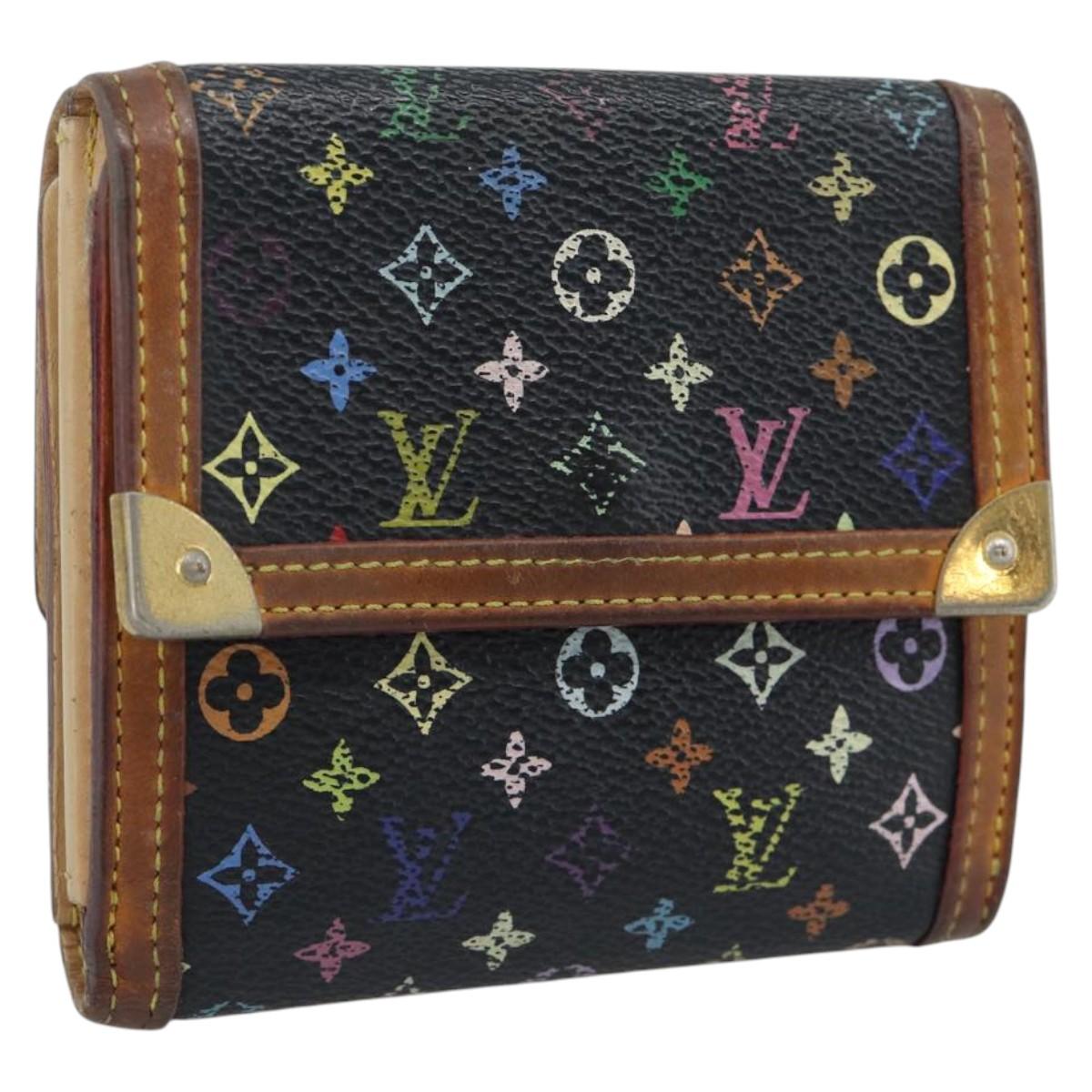 LOUIS VUITTON Multicolor Porte Monnaie Billets Cartes Credit M92984 Auth bs36569