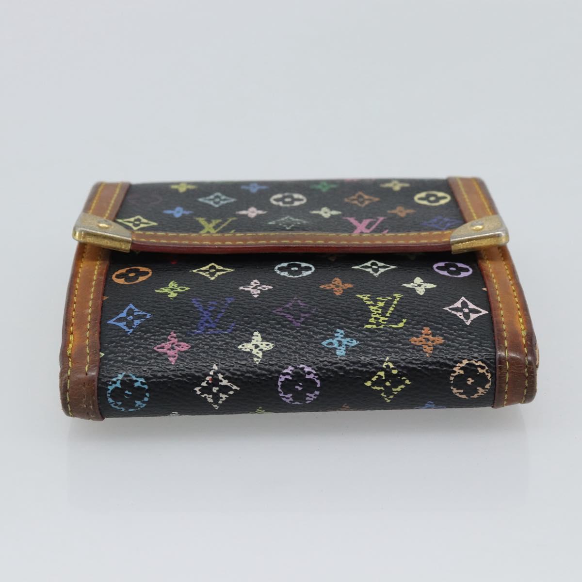 LOUIS VUITTON Multicolor Porte Monnaie Billets Cartes Credit M92984 Auth bs36569