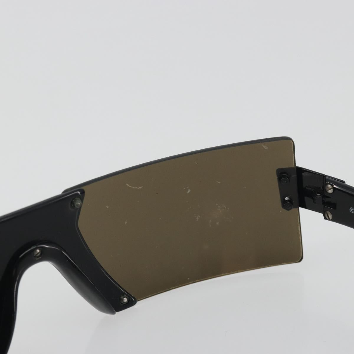 CHANEL Sunglasses plastic Black CC Auth bs36572