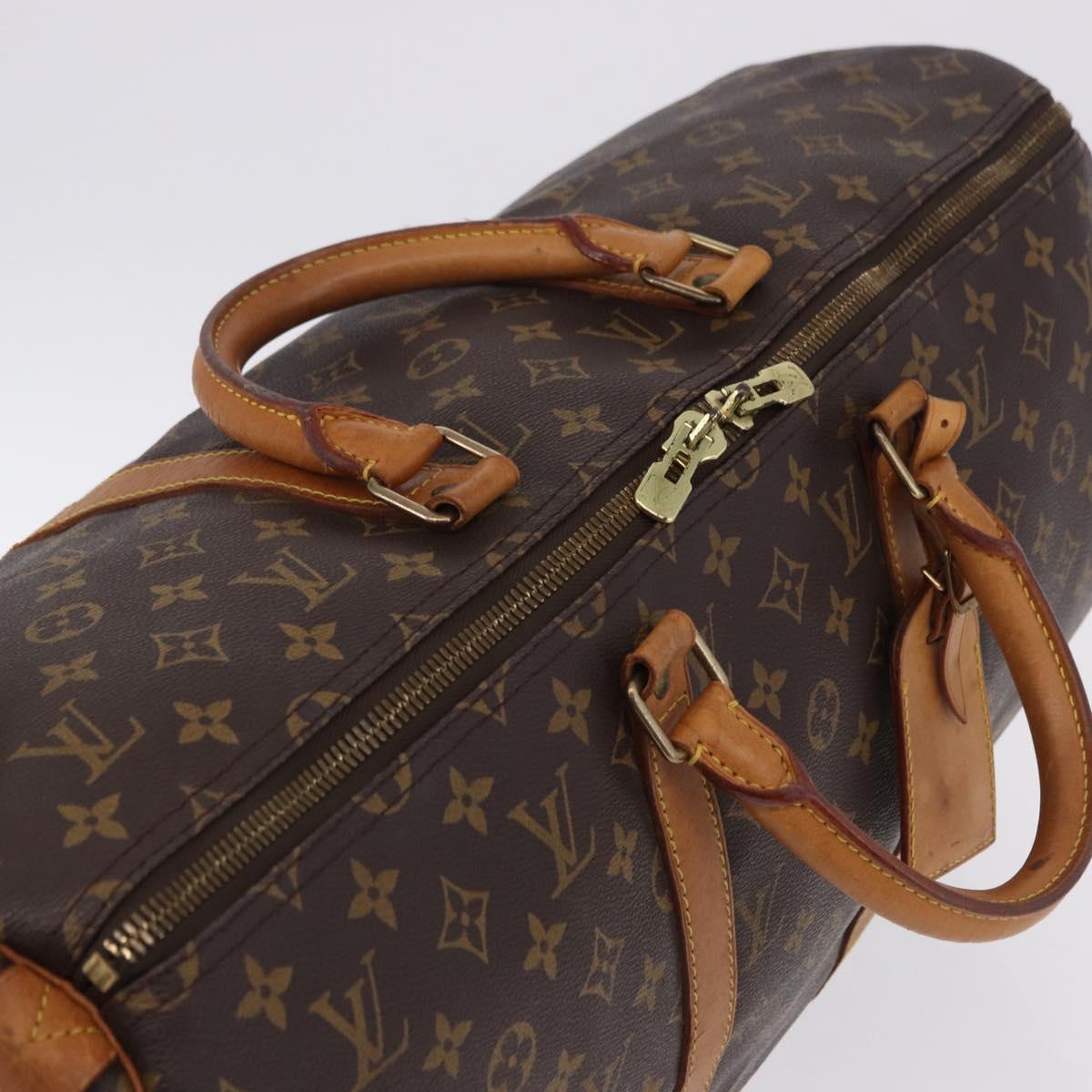 LOUIS VUITTON Monogram Keepall 50 Boston Bag M41426 LV Auth bs36574