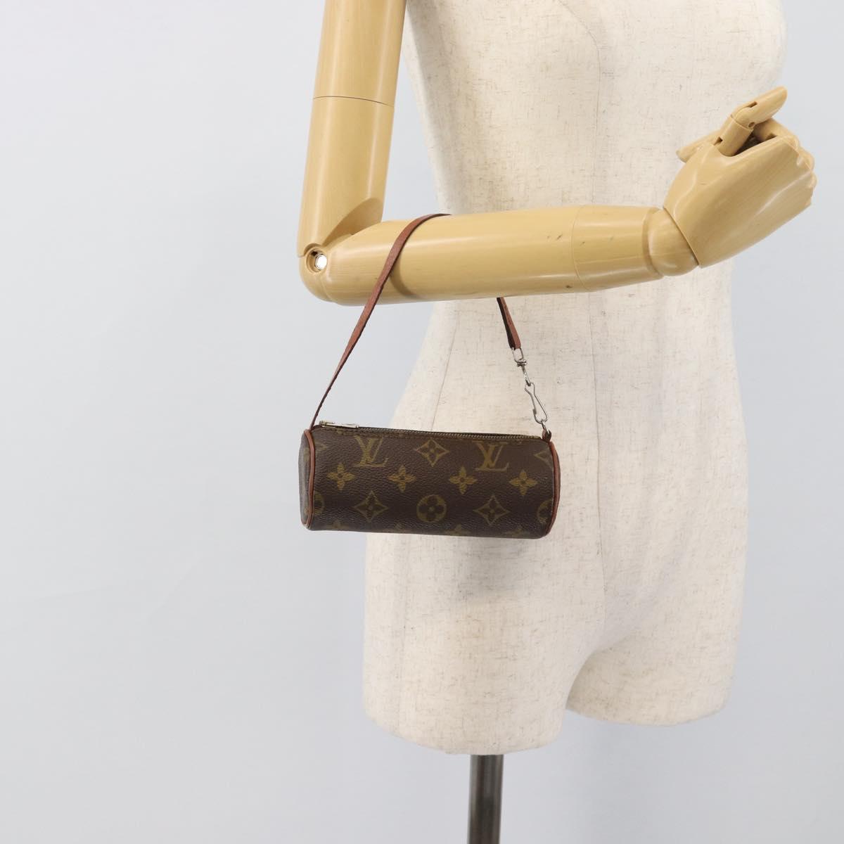 LOUIS VUITTON Monogram Papillon Pouch LV Auth bs36578