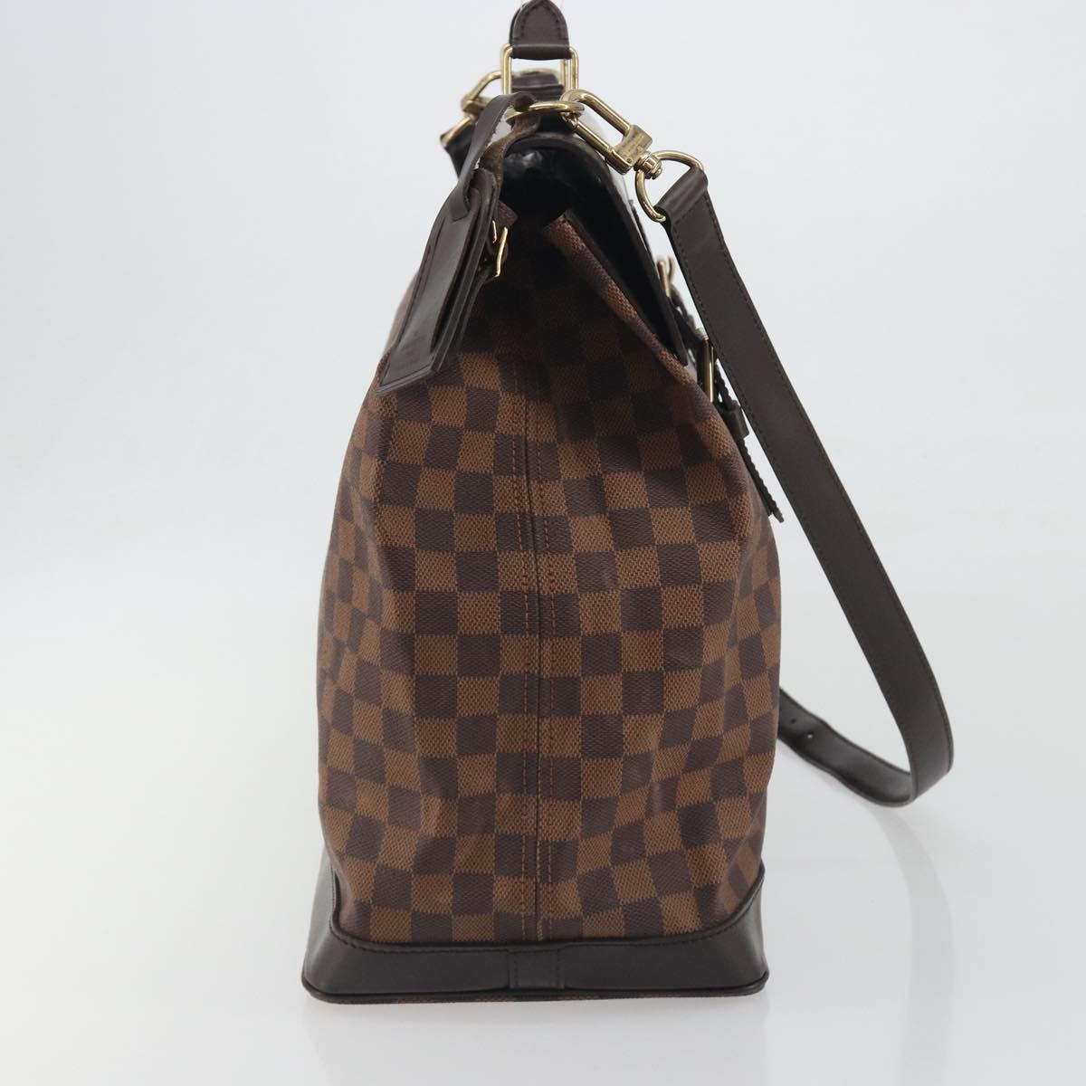 LOUIS VUITTON Damier Ebene West End PM Boston Bag 2way N41130 LV Auth bs36579A