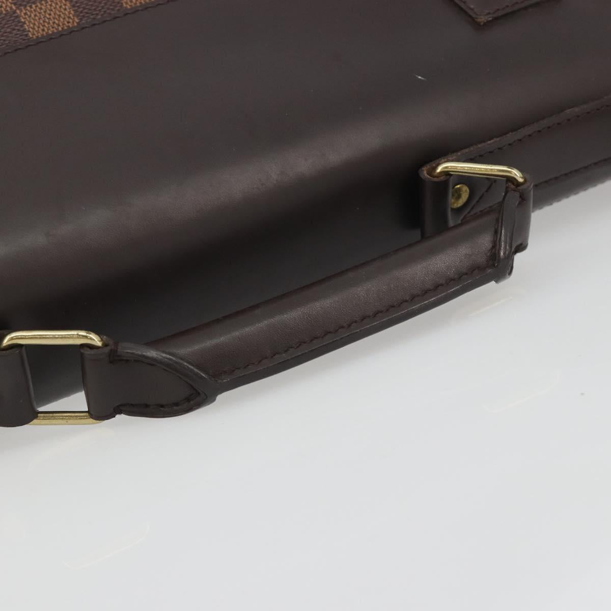 LOUIS VUITTON Damier Ebene West End PM Boston Bag 2way N41130 LV Auth bs36579A