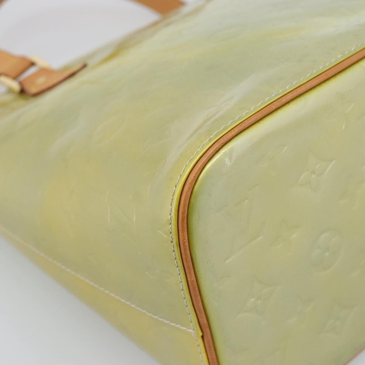 LOUIS VUITTON Monogram Vernis Houston Hand Bag Gris M91053 LV Auth bs36580