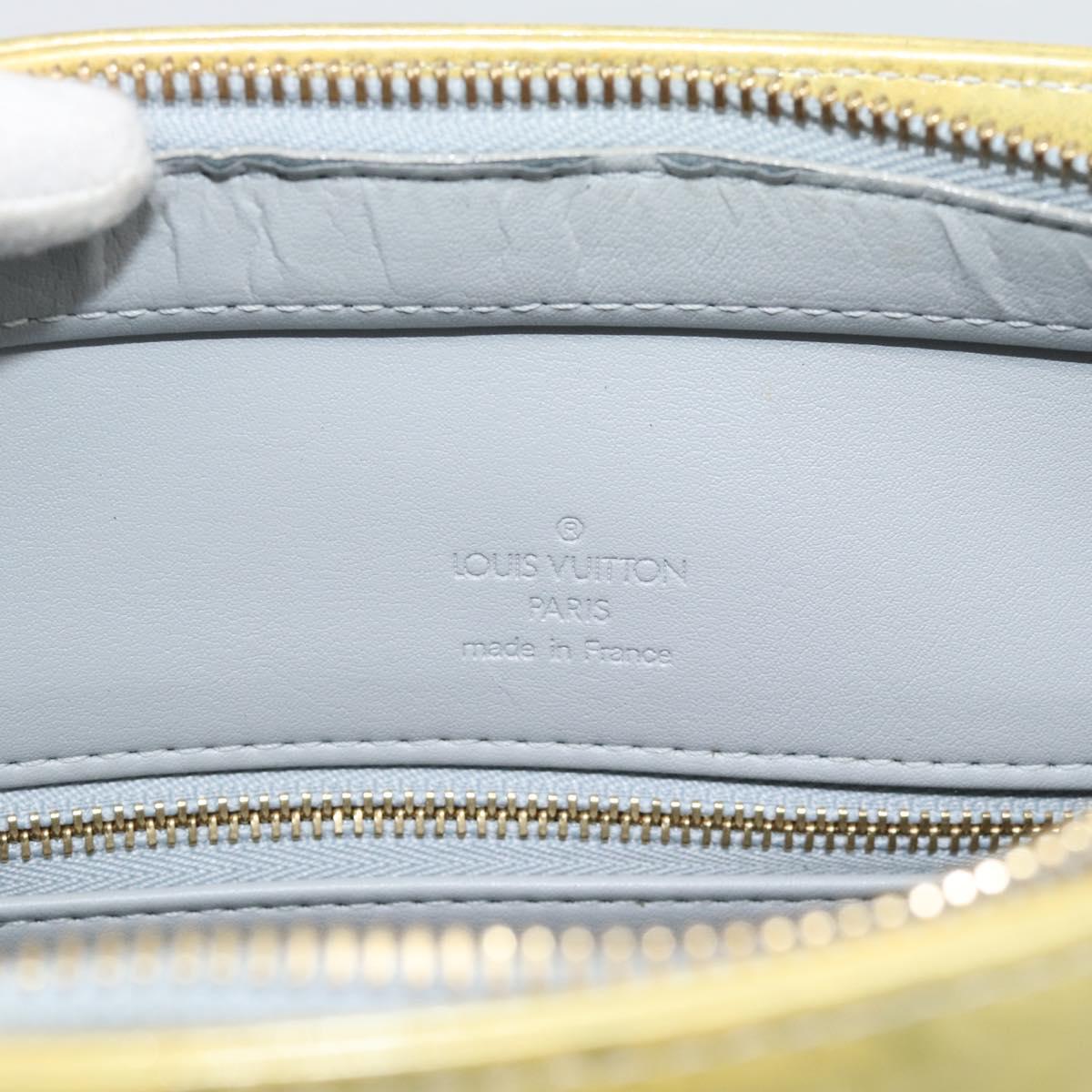 LOUIS VUITTON Monogram Vernis Houston Hand Bag Gris M91053 LV Auth bs36580