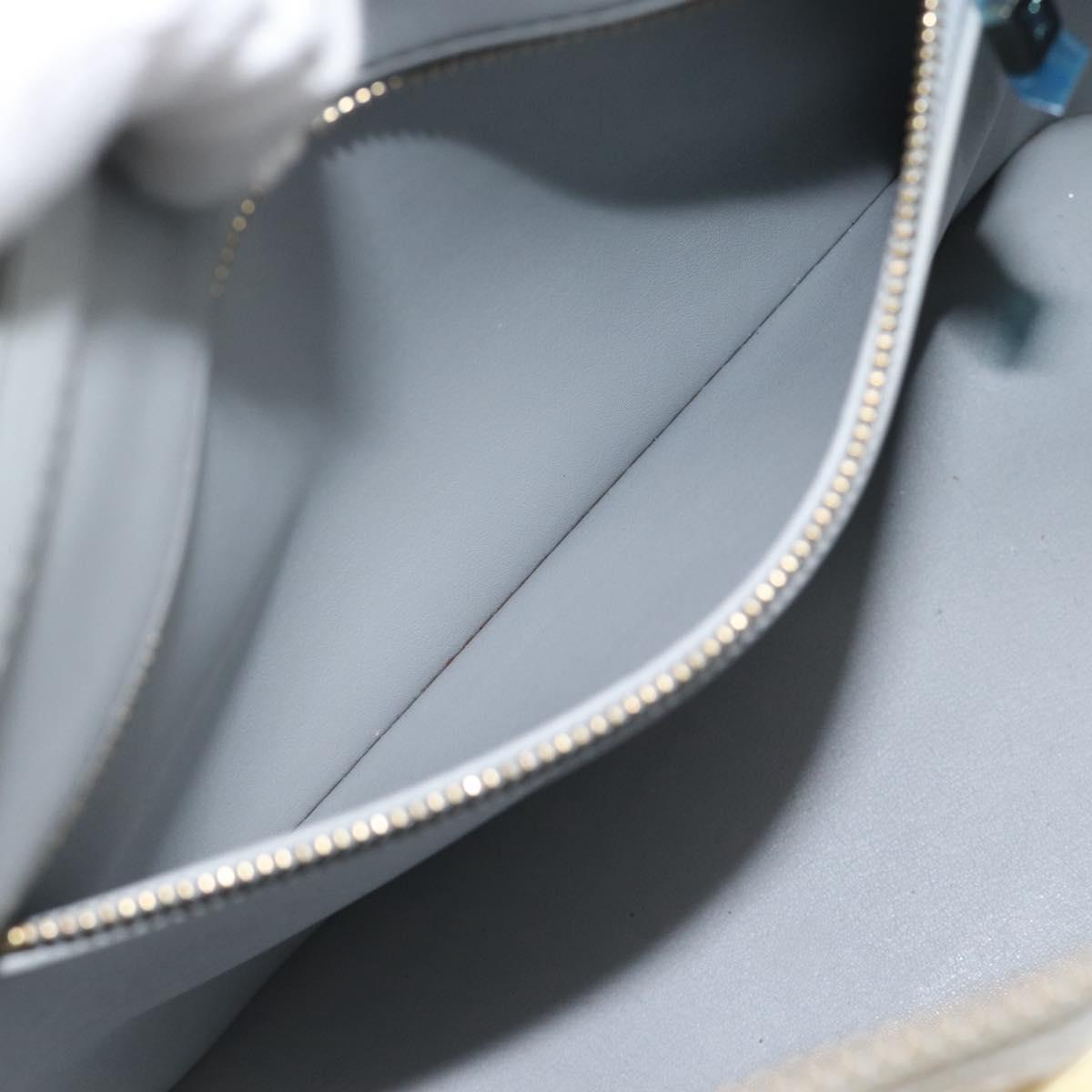 LOUIS VUITTON Monogram Vernis Houston Hand Bag Gris M91053 LV Auth bs36580