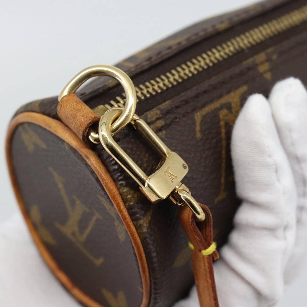 LOUIS VUITTON Monogram Papillon Pouch LV Auth bs36582