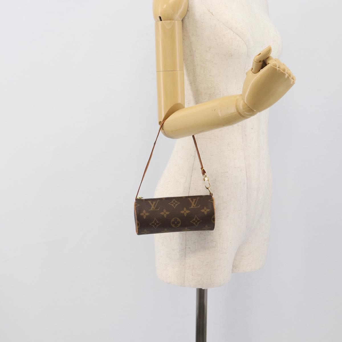 LOUIS VUITTON Monogram Papillon Pouch LV Auth bs36582