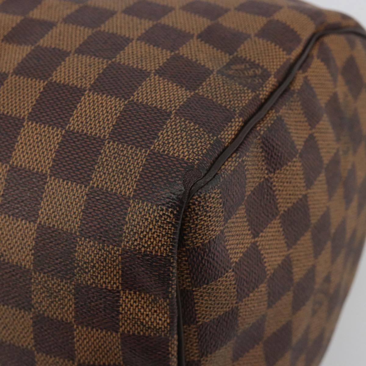 LOUIS VUITTON Damier Ebene Speedy 35 Hand Bag N41363 LV Auth bs36583
