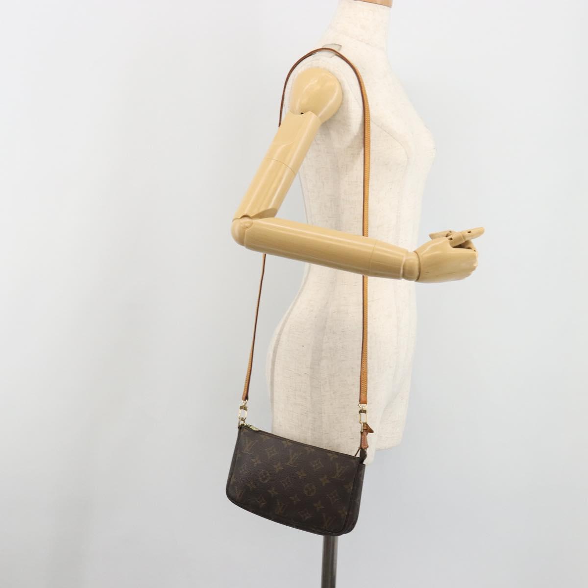LOUIS VUITTON Monogram Pochette Accessoires Pouch M51980 LV Auth bs36587