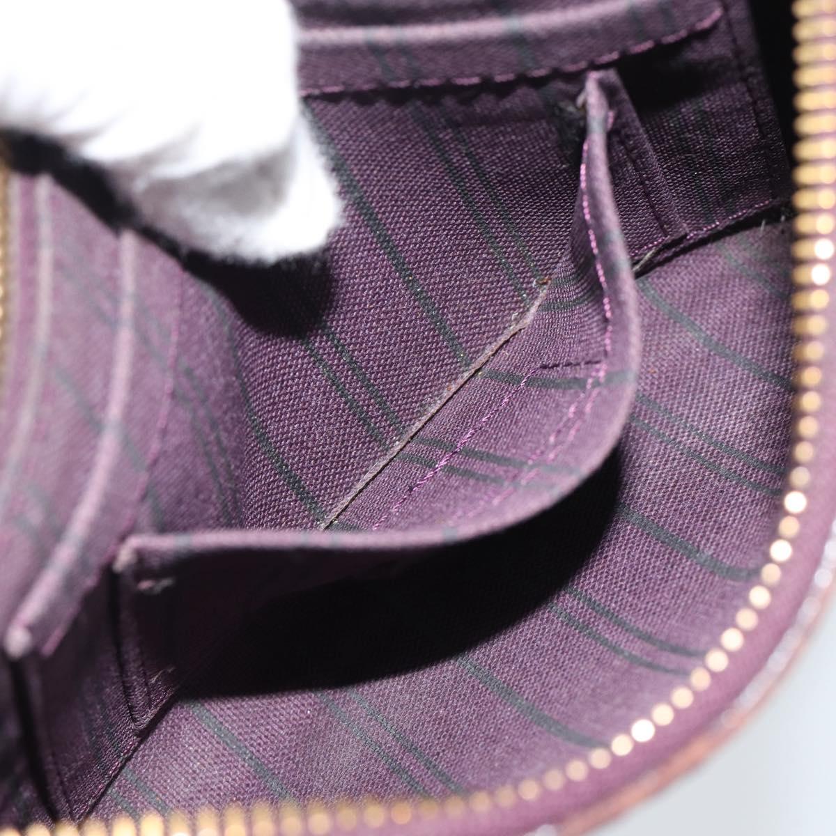 LOUIS VUITTON Monogram Empreinte Citadine PM Pouch Purple LV Auth bs36589