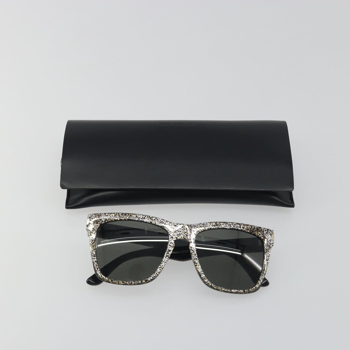 SAINT LAURENT Sunglasses plastic Black Auth bs36603
