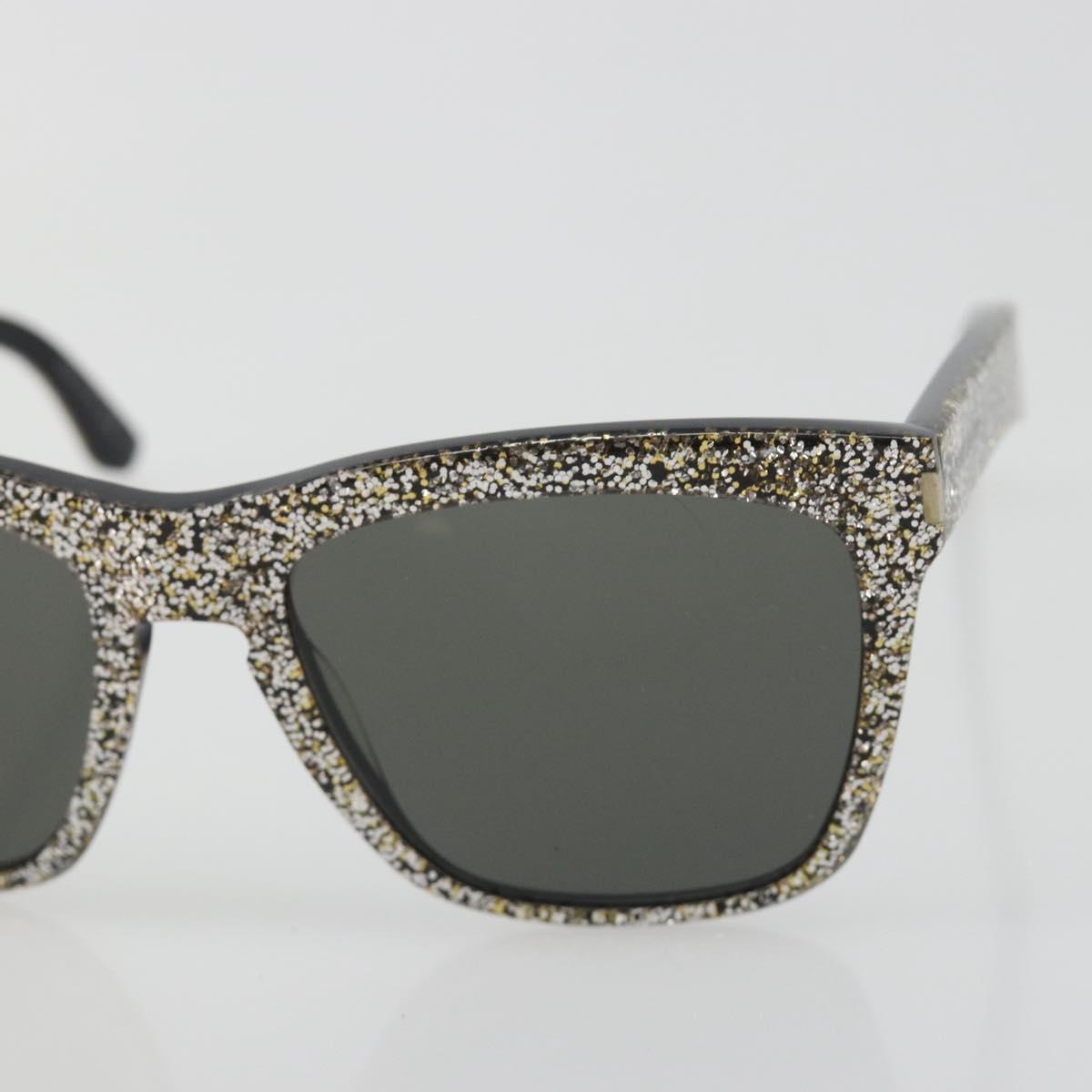 SAINT LAURENT Sunglasses plastic Black Auth bs36603
