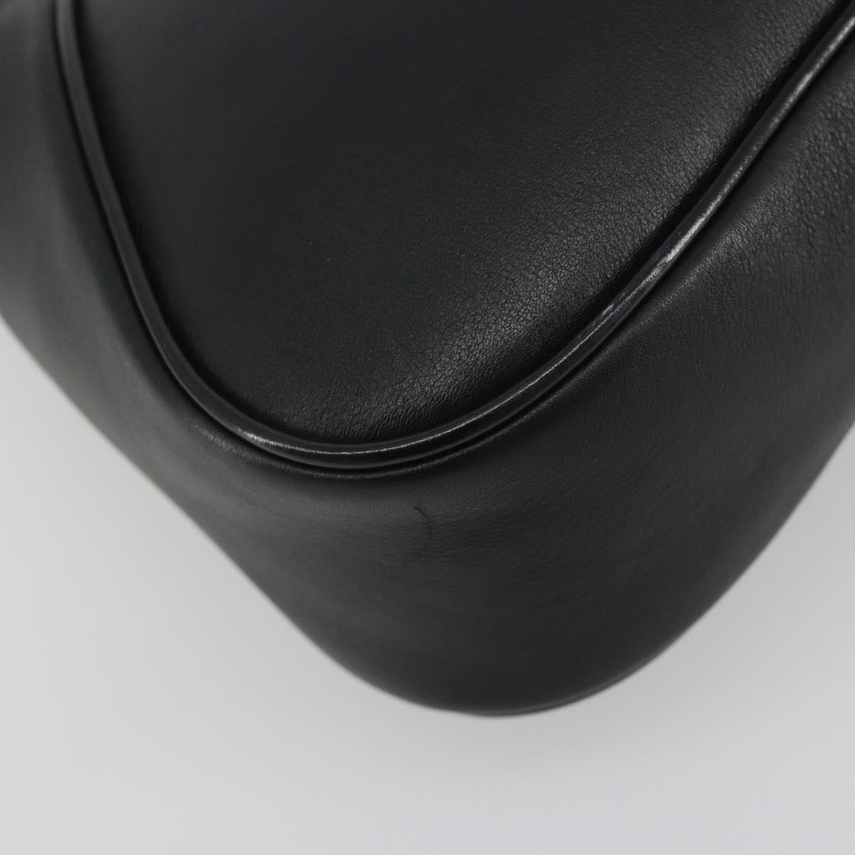Salvatore Ferragamo Shoulder Bag Leather Black Auth bs36615V
