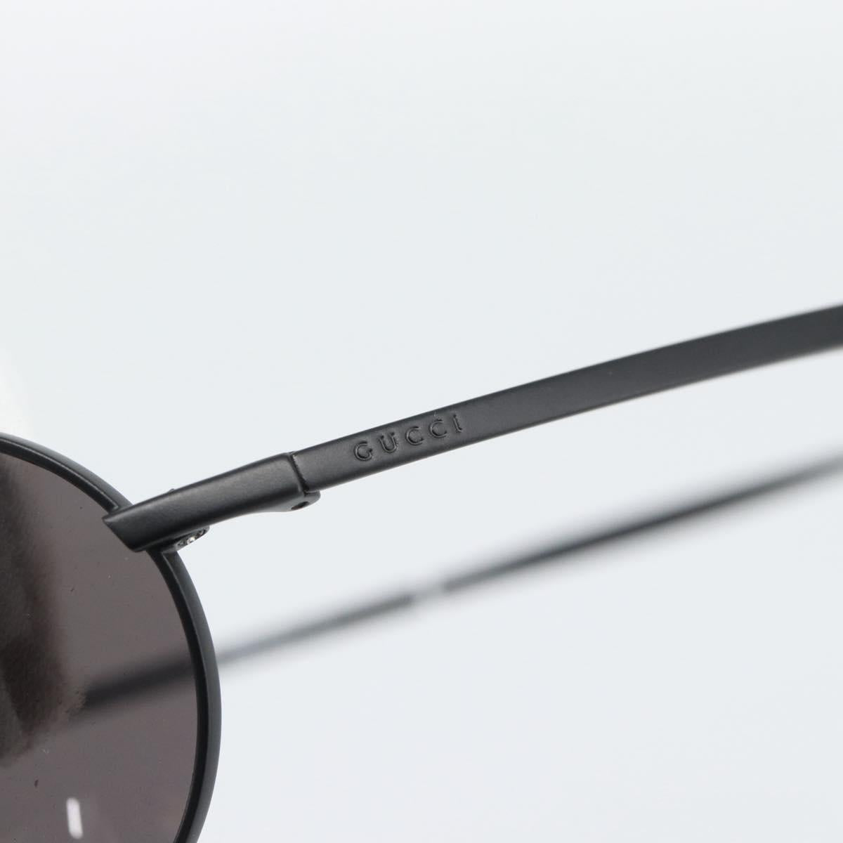 GUCCI Sunglasses Plastic Black Auth bs36623