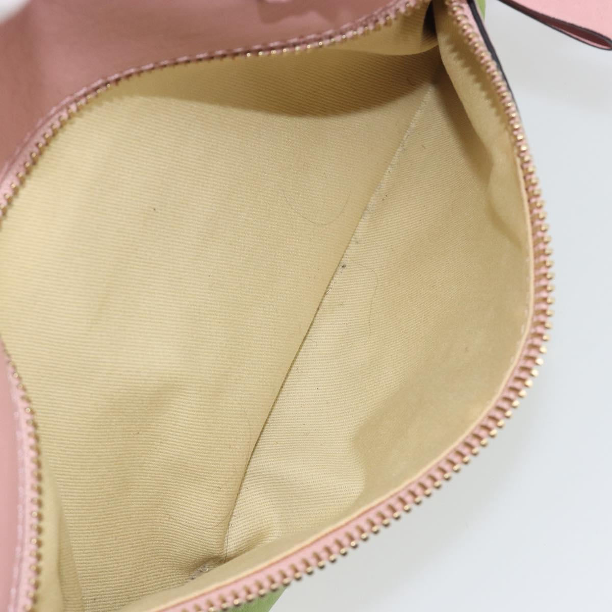 VALENTINO Rock Studs Hand Bag Leather 2way Pink Gold Auth bs36628A