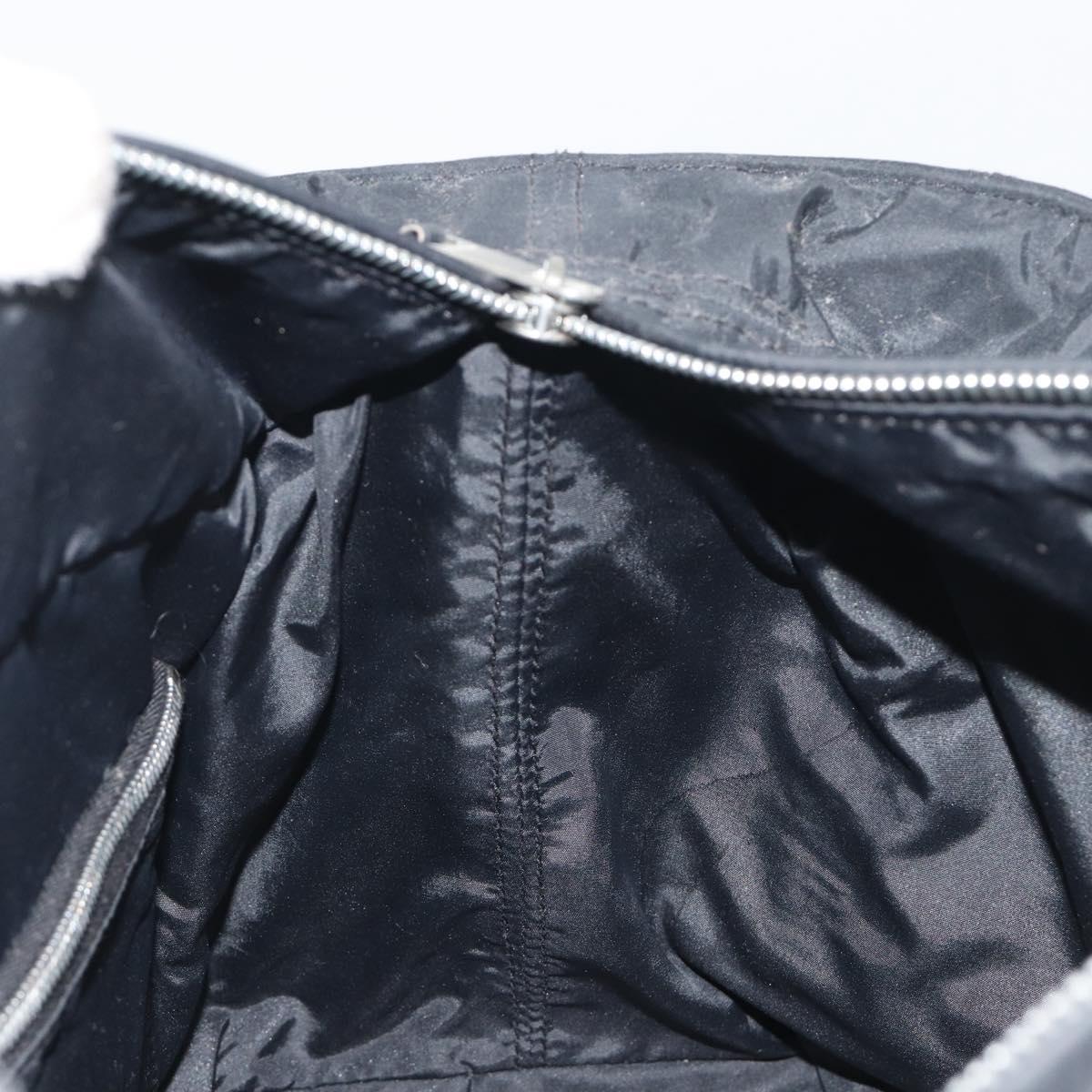 HERMES Acape Luco PM Hand Bag Nylon Black Auth bs36629