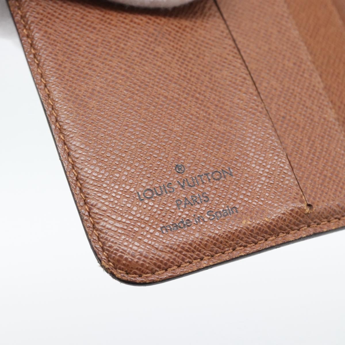 LOUIS VUITTON Monogram Compact Zip Wallet M61667 LV Auth bs36635