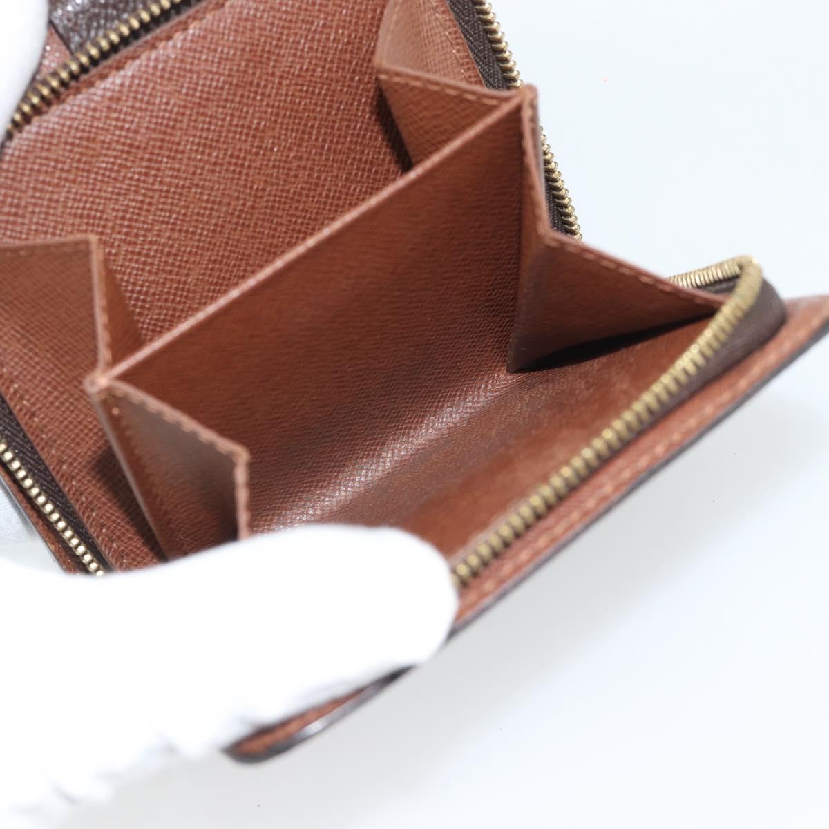 LOUIS VUITTON Monogram Compact Zip Wallet M61667 LV Auth bs36635