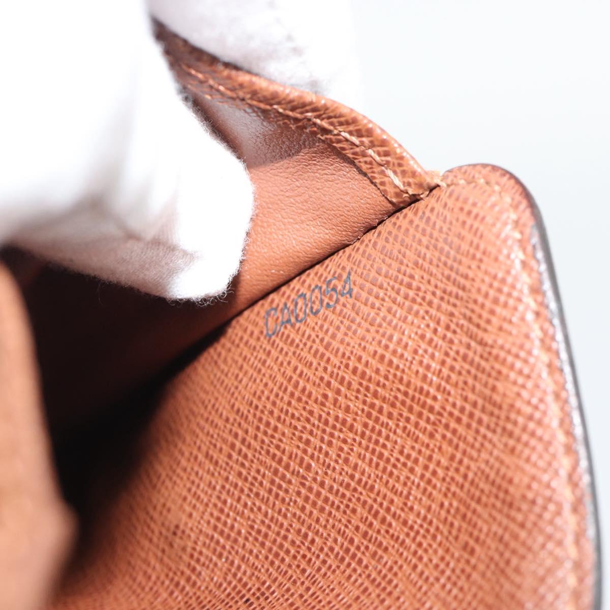 LOUIS VUITTON Monogram Compact Zip Wallet M61667 LV Auth bs36635
