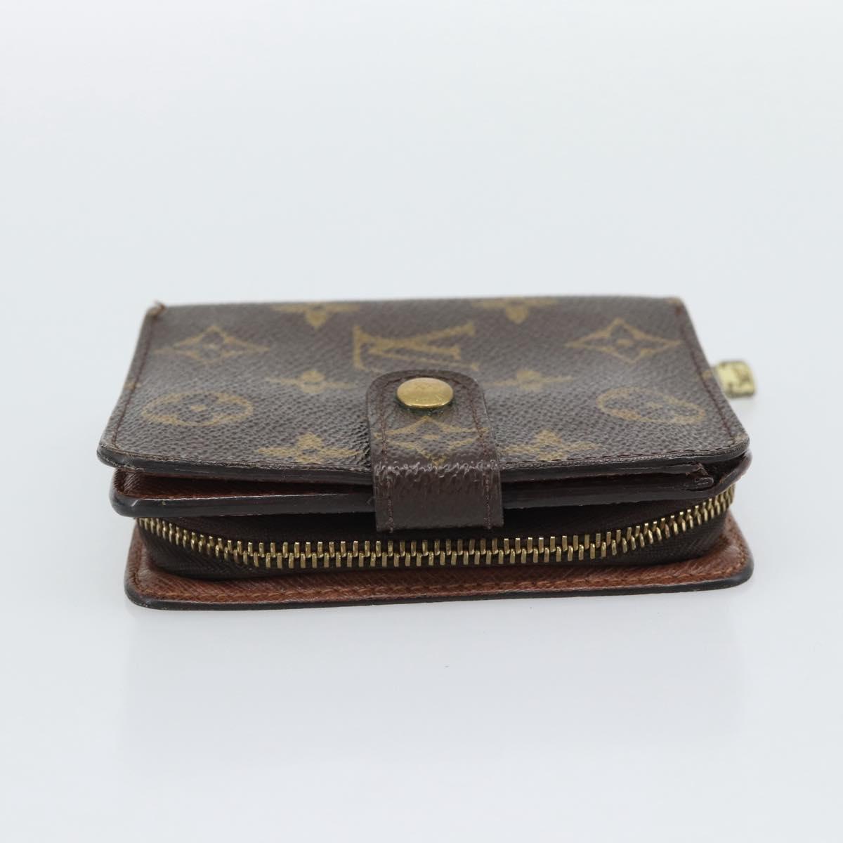 LOUIS VUITTON Monogram Compact Zip Wallet M61667 LV Auth bs36635