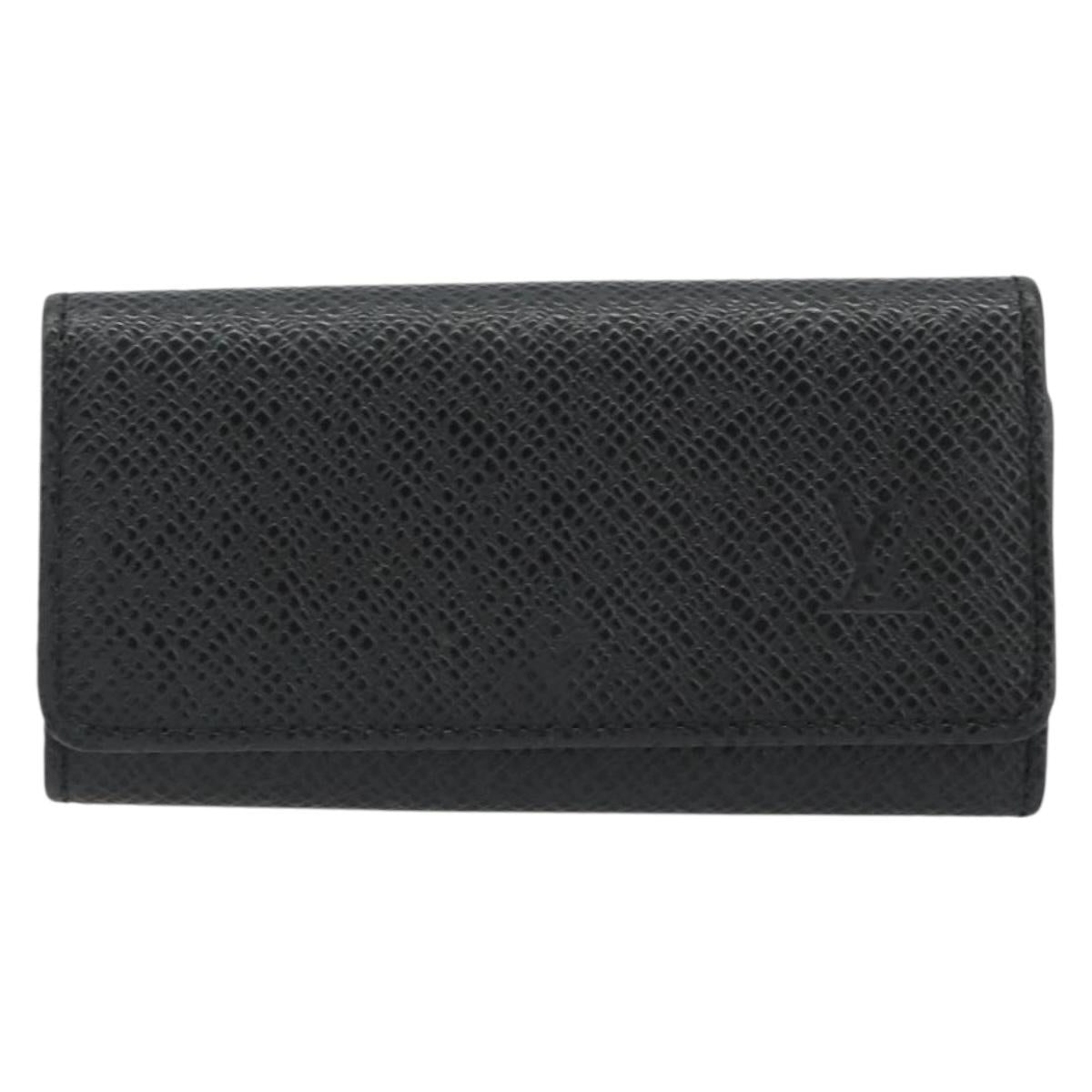 LOUIS VUITTON Taiga Multicles 4 Key Case Ardoise M30522 LV Auth bs36642