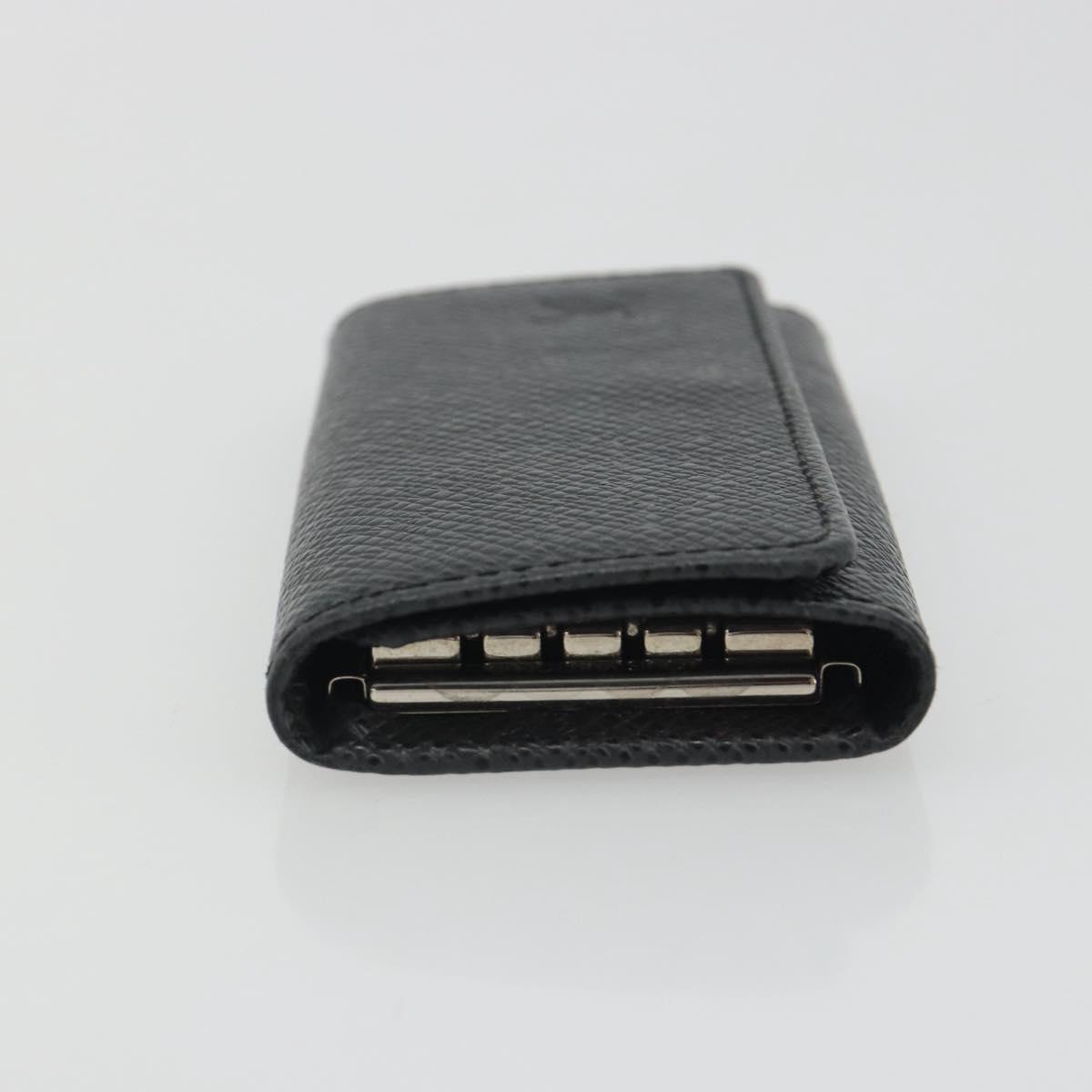 LOUIS VUITTON Taiga Multicles 4 Key Case Ardoise M30522 LV Auth bs36642