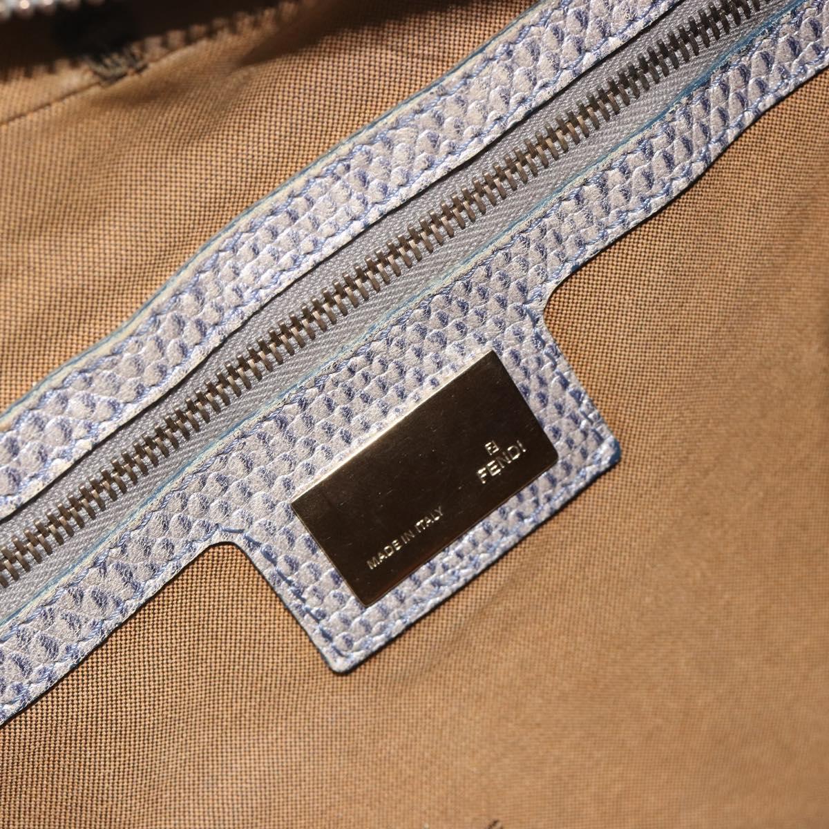 FENDI Zucca Canvas Chain Hand Bag Multicolor Gold Auth bs36645